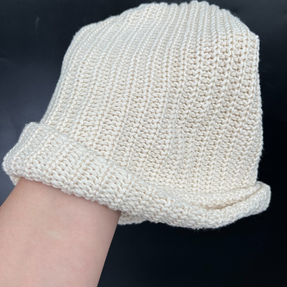 Love your melon white pom pom hat 100% cotton cozy hat - Picture 5 of 7